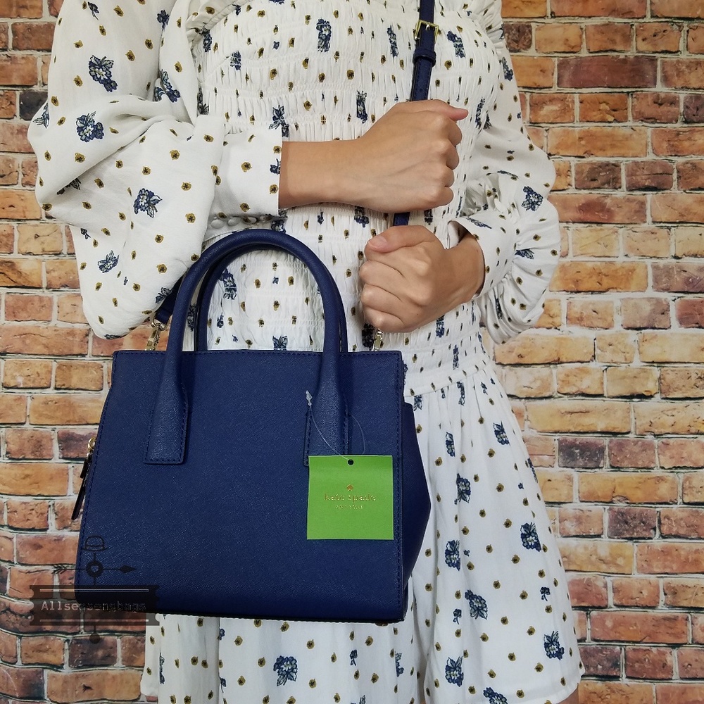 Cameron street MINI candace ocean blue satchel - Picture 5 of 7